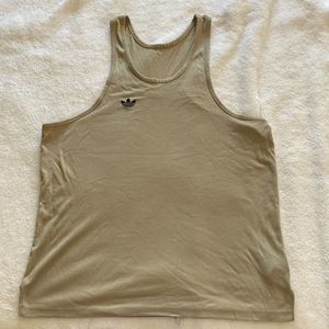 Adidas Women’s Olive Tank Top - Casual Scoop Neck